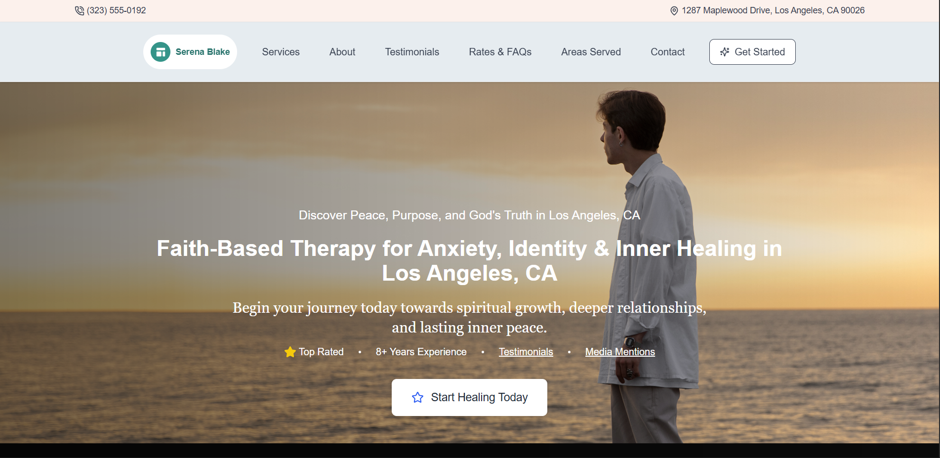 Therapist Website preview